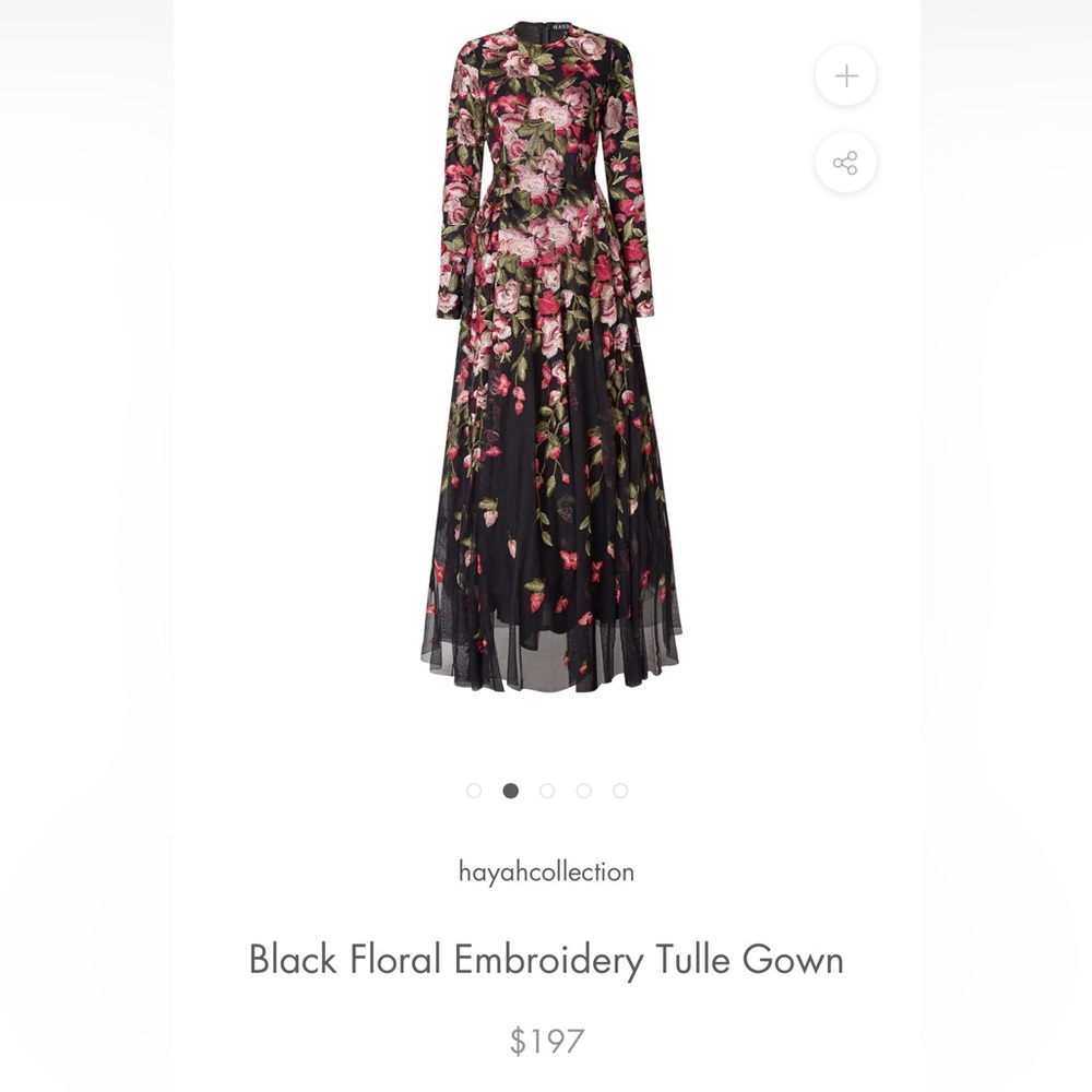 COPY - A beautiful never worn floral modest ball gown.